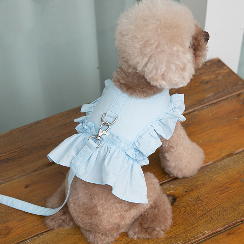 Fashion Pet Lace Skirt Chest Back