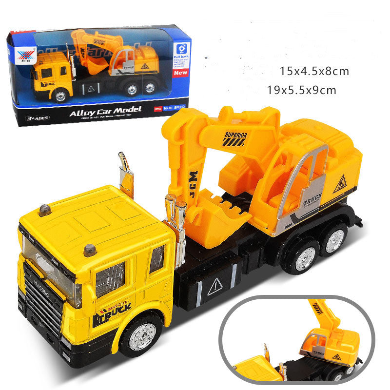 Children's construction vehicle toy set, ladder car