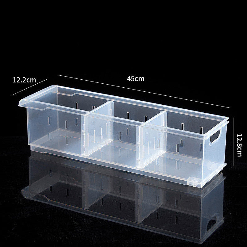 Transparent refrigerator storage box
