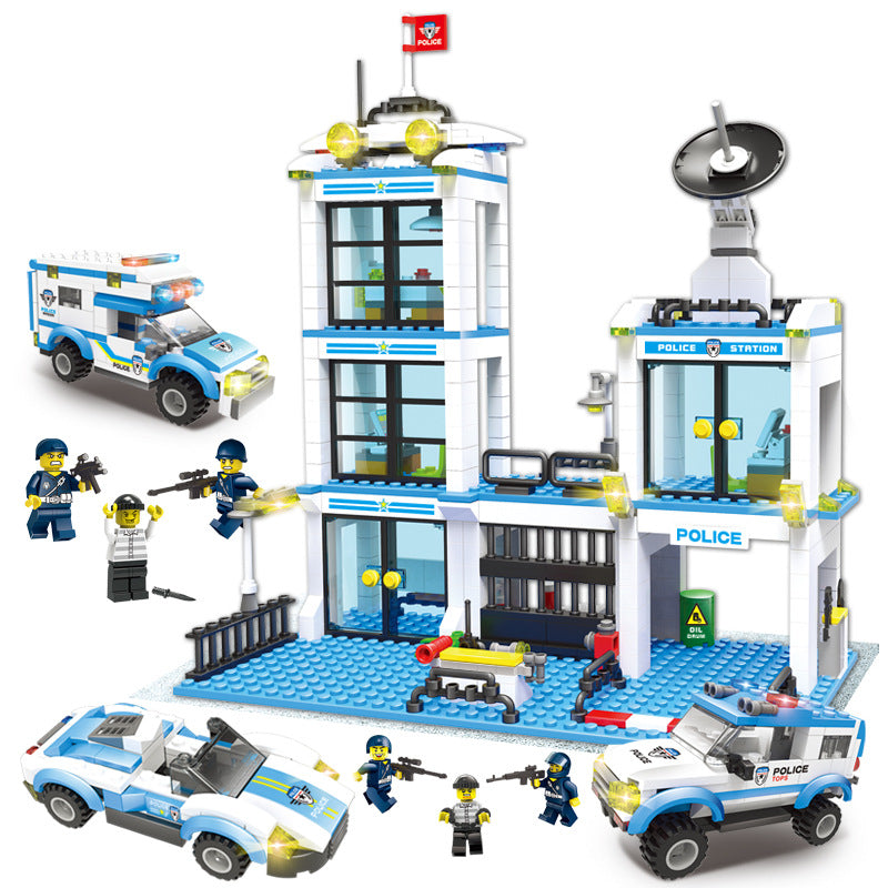 Porte-avions militaire, blocs de construction, jouets DIY pour enfants
