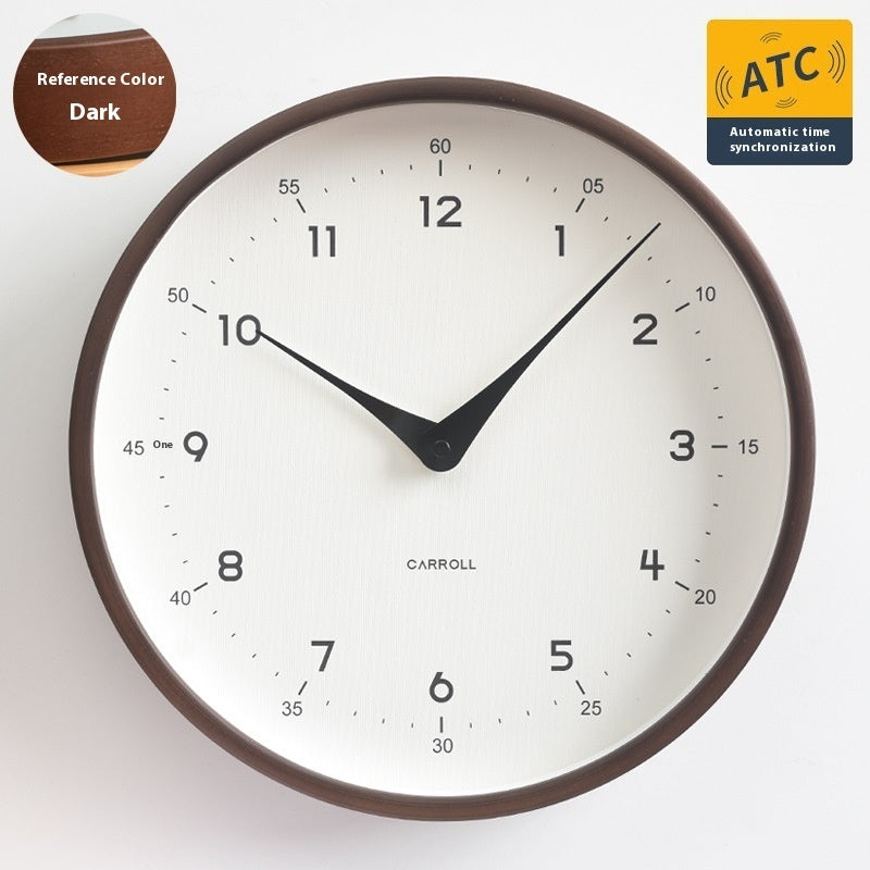 Horloge murale de luxe en bois massif