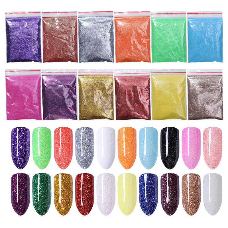 Poudre à Ongles Sirène Aurore Effet Paillettes