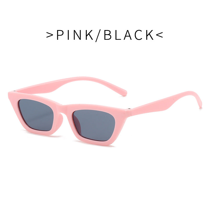 Fashionable Small-frame Cat-eye Personalized Hip-hop Sunglasses