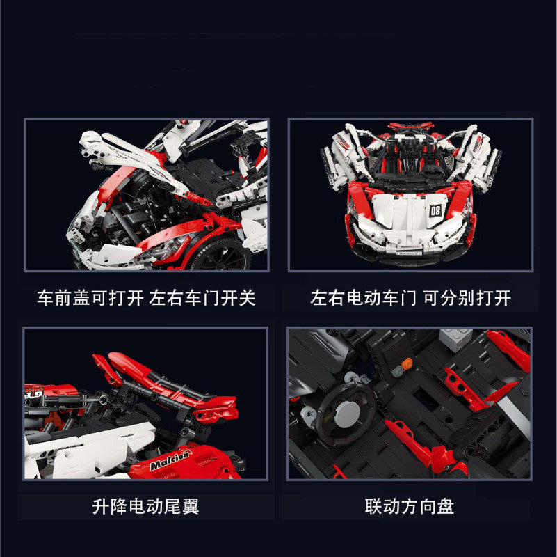 Technology Sports Car Building Blocks Decompression Assembled Toy Car Model