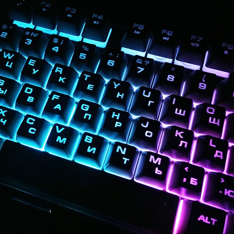 Russian Keyboard Eat Chicken Game Desktop Mechanical Wired Waterproof
