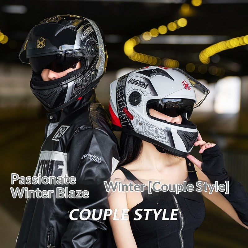 Casque de moto intégral toutes saisons