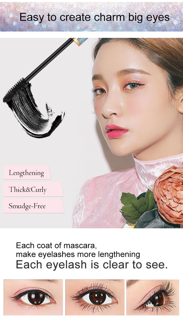 Mascara 4D Boucle Dense Sans Tache Noir