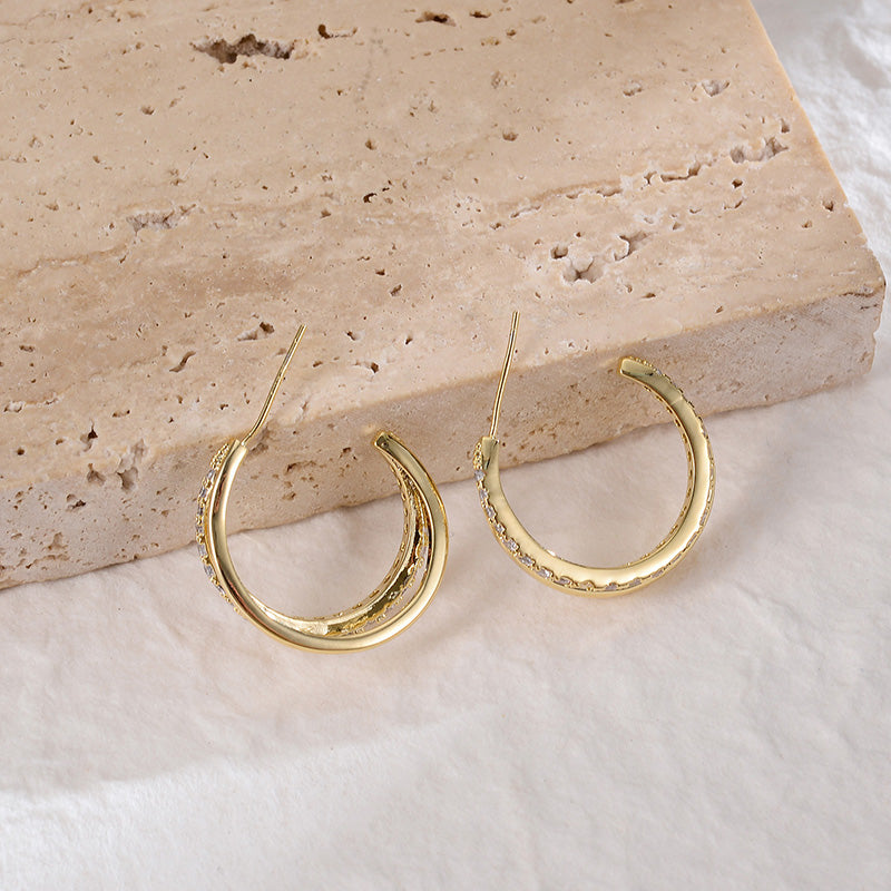 Fashion Metal Irregular Pop Earrings