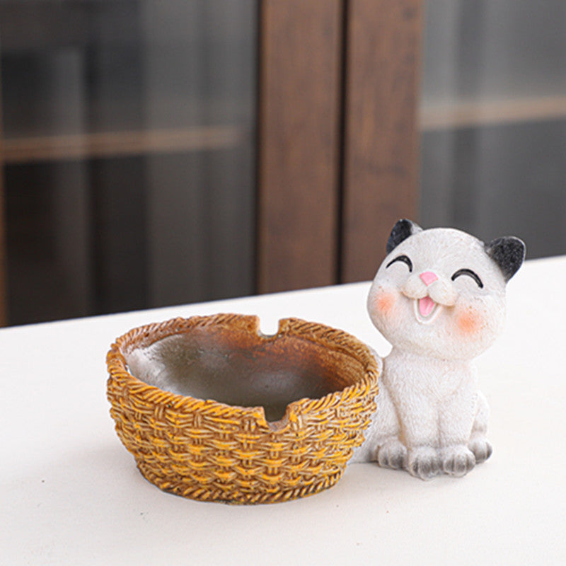 Cute Ashtray Decoration With Cover