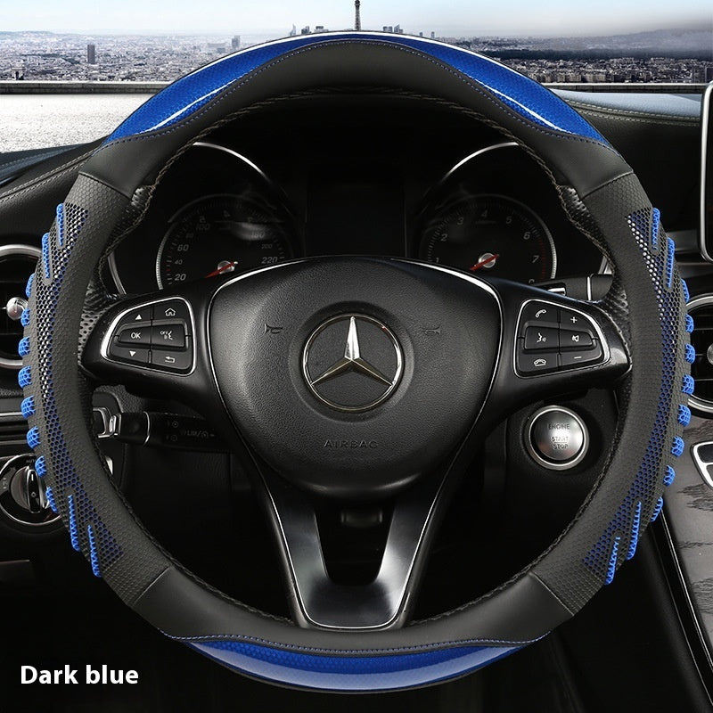 Three-Dimensional Honeycomb Round 38cm Universal Four Seasons Car Steering Wheel Cover