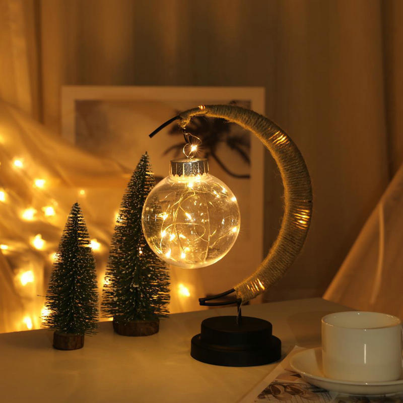 LED lune boule en forme de lampe fille cœur souhaitant boule