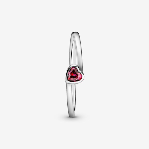 S925 Silver Ring Heart-shaped Ring Female