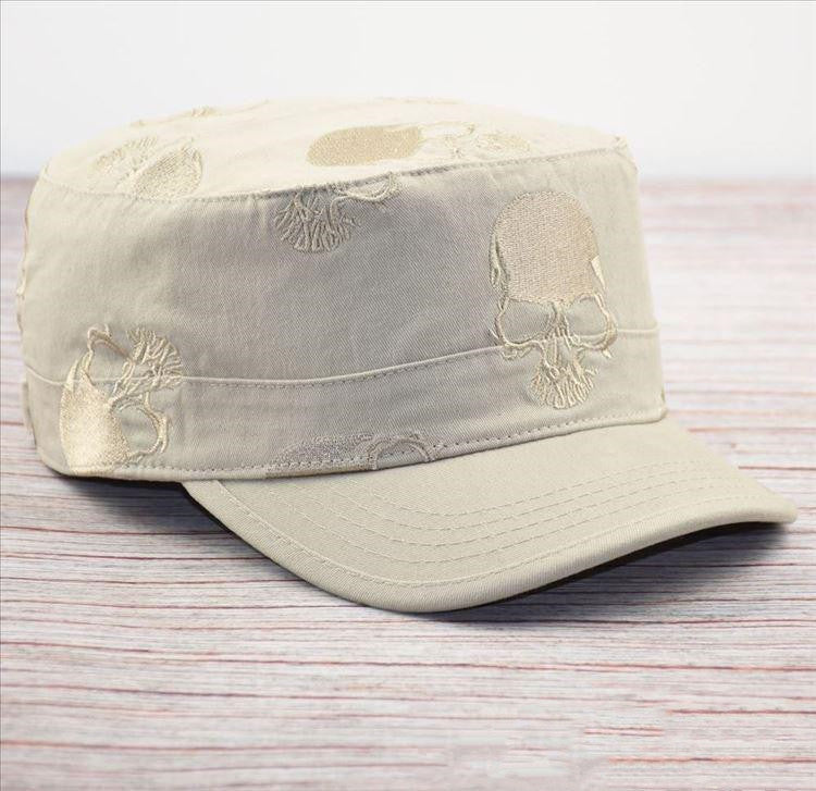 Men's vintage flat cap embroidered hat