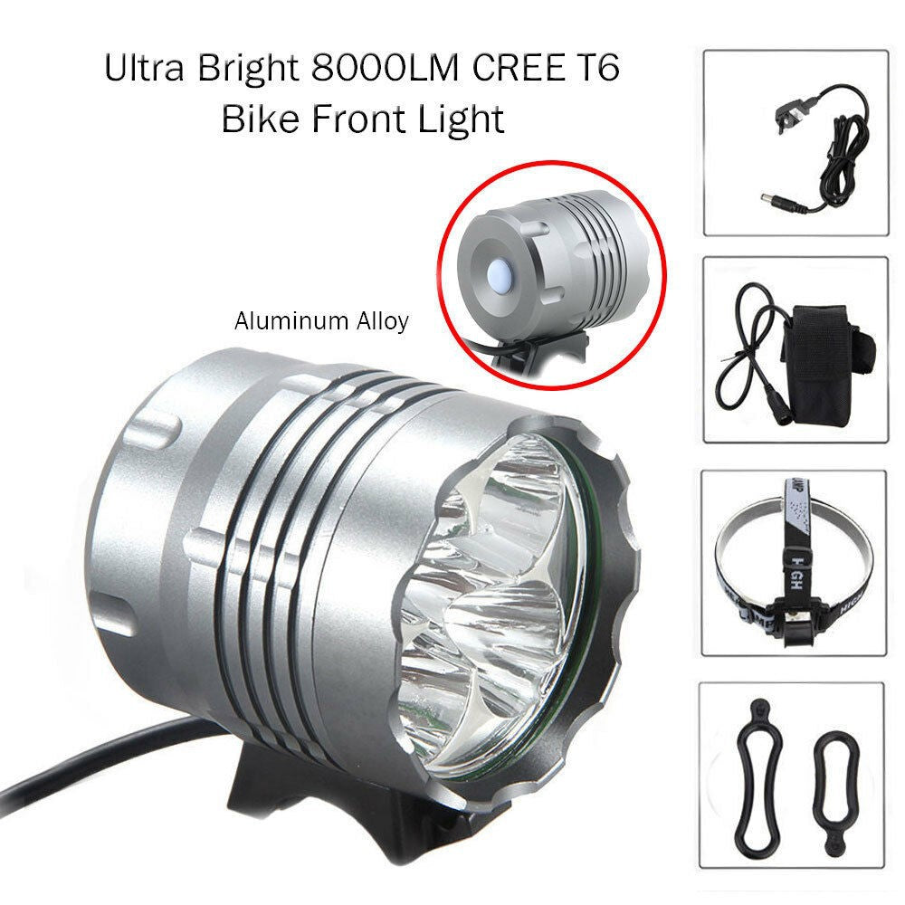 LED Mountain Bike Headlight 5T6 Bicycle Light