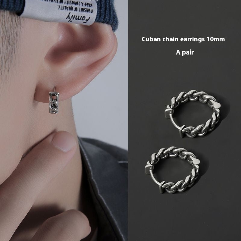 West Coast Earrings Men's Hip Hop Simple