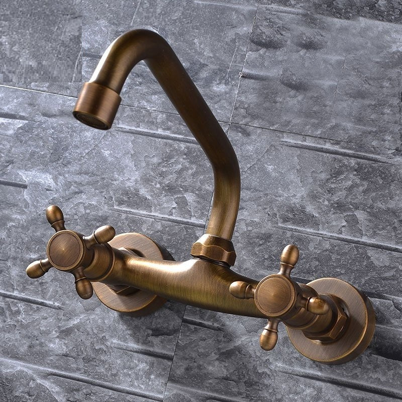Mitigeur de lavabo mural de salle de bain style européen
