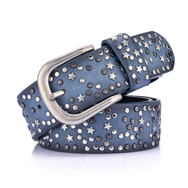 Ceinture femme cloutée élégante
