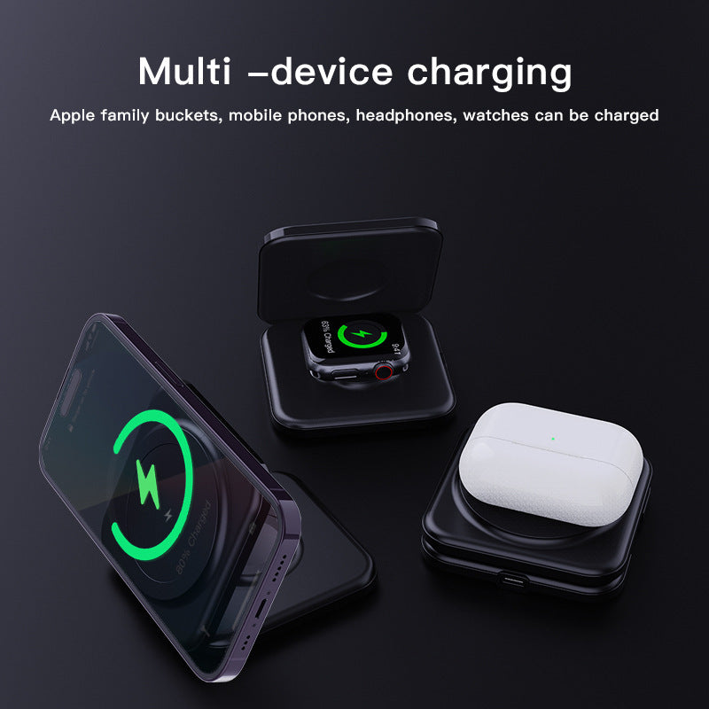 Chargeur sans fil magnétique pliable pour la maison