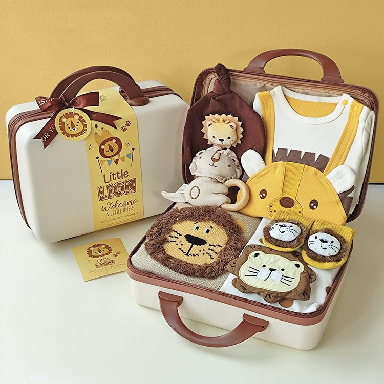 Coffret cadeau bébé Pull tricoté Petit Lion