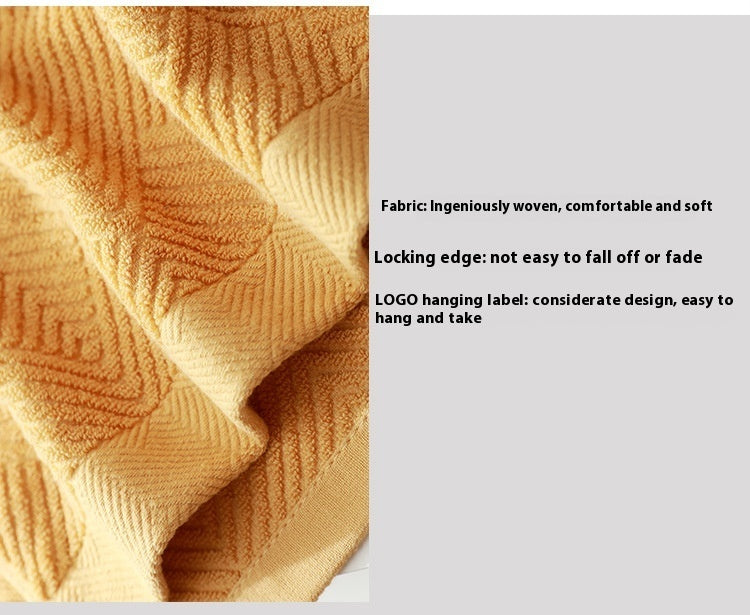 Pure Cotton Plain Three-piece 32-strand Bath Towel