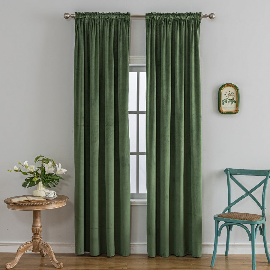 Rideau Occultant Luxe Velours Doux Confortable Décoration Maison