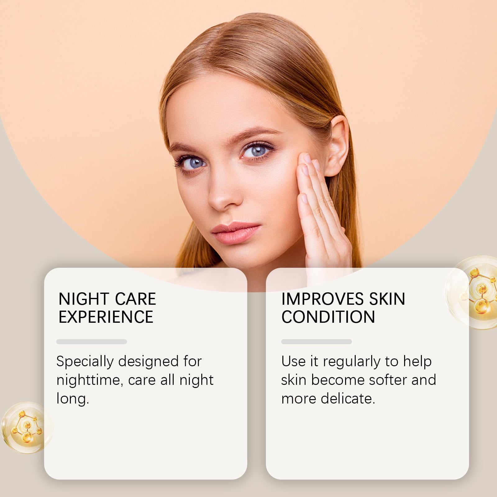 Masque facial hydratant et éclaircissant nourrissant et hydratant doux