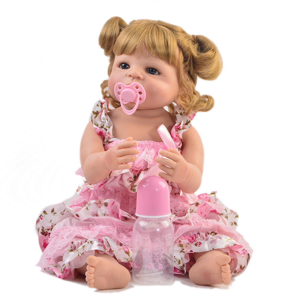 Reborn baby full silicone reborn baby soft silicone simulation baby