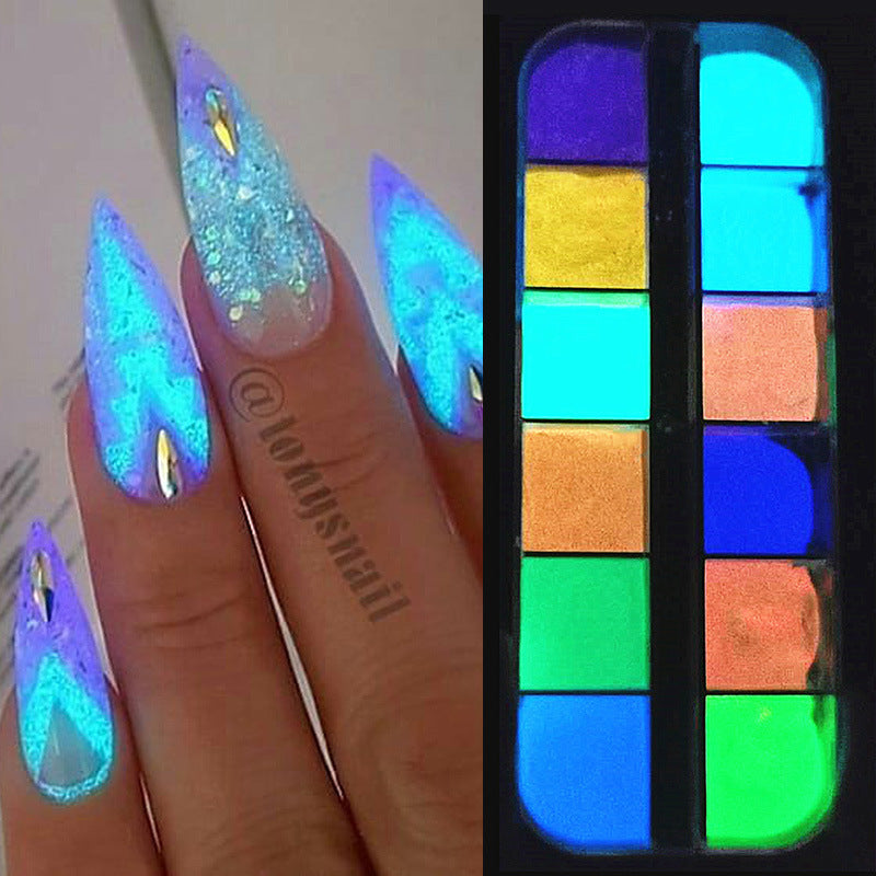 Poudre à Ongles Sirène Aurore Effet Paillettes