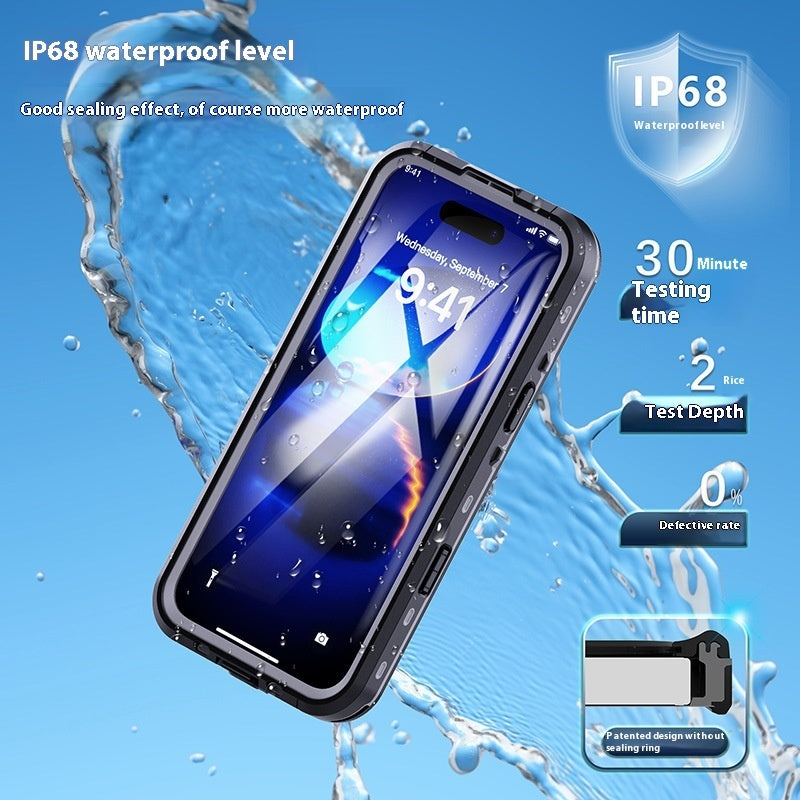 Coque étanche et antichute pour téléphone portable pour la natation et la plongée