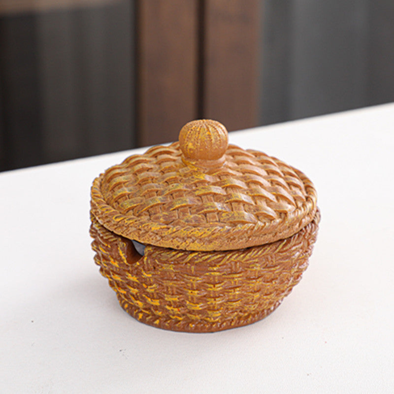 Cute Ashtray Decoration With Cover