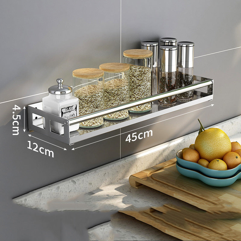 Punch-free kitchen seasoning rack
