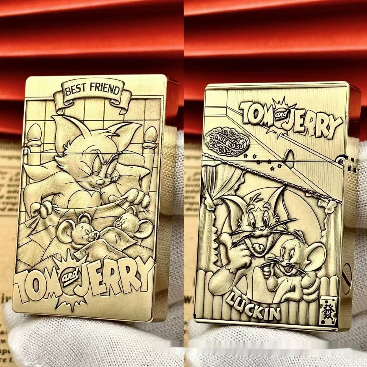 Ultra-thin Small Heavy Brass Kerosene Lighter