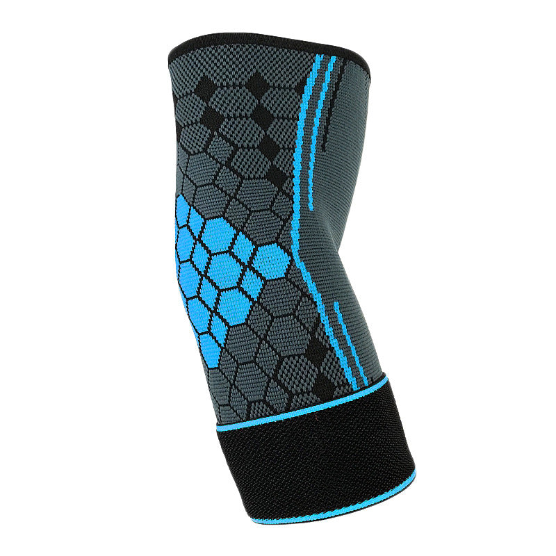 Sports Pressure Tie Elbow Honeycomb Jacquard Knitting