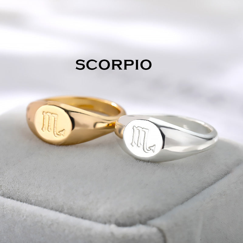 Male And Female Twelve Constellations One Ring