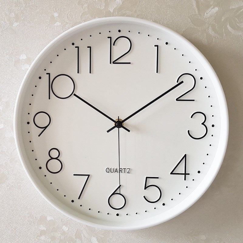 Mute Clock Wall Clock Living Room Modern MiniMalist Atmos