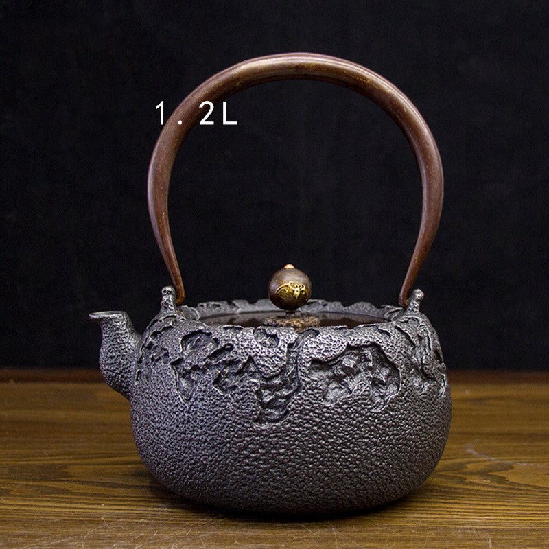 Ensemble de bouilloire/théière japonaise en fonte faite main