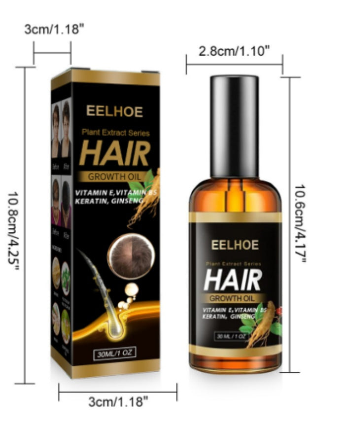 Huile essentielle nourrissante et hydratante douce pour follicules pileux, à base de gingembre