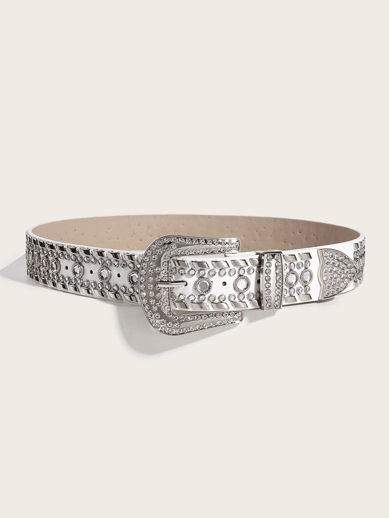 Ceinture de mode Punk cloutée en strass Y2g