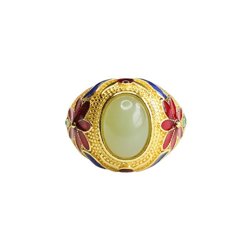 Qingshui Ring Jade Thumb Ring Ring Retro