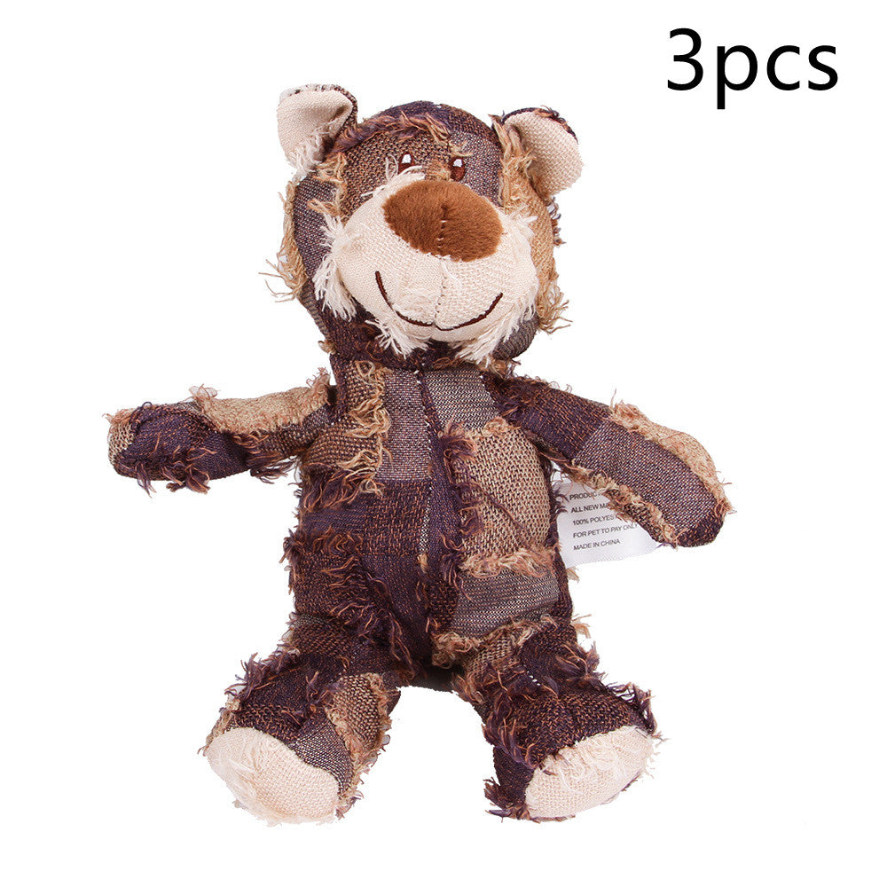 Molar Sound Plush Tooth Cleaning Dog Toy