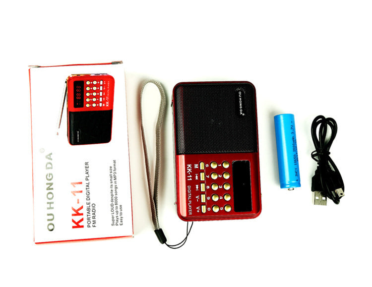 Elderly Mini Radio MP3 Card Multifunctional Portable