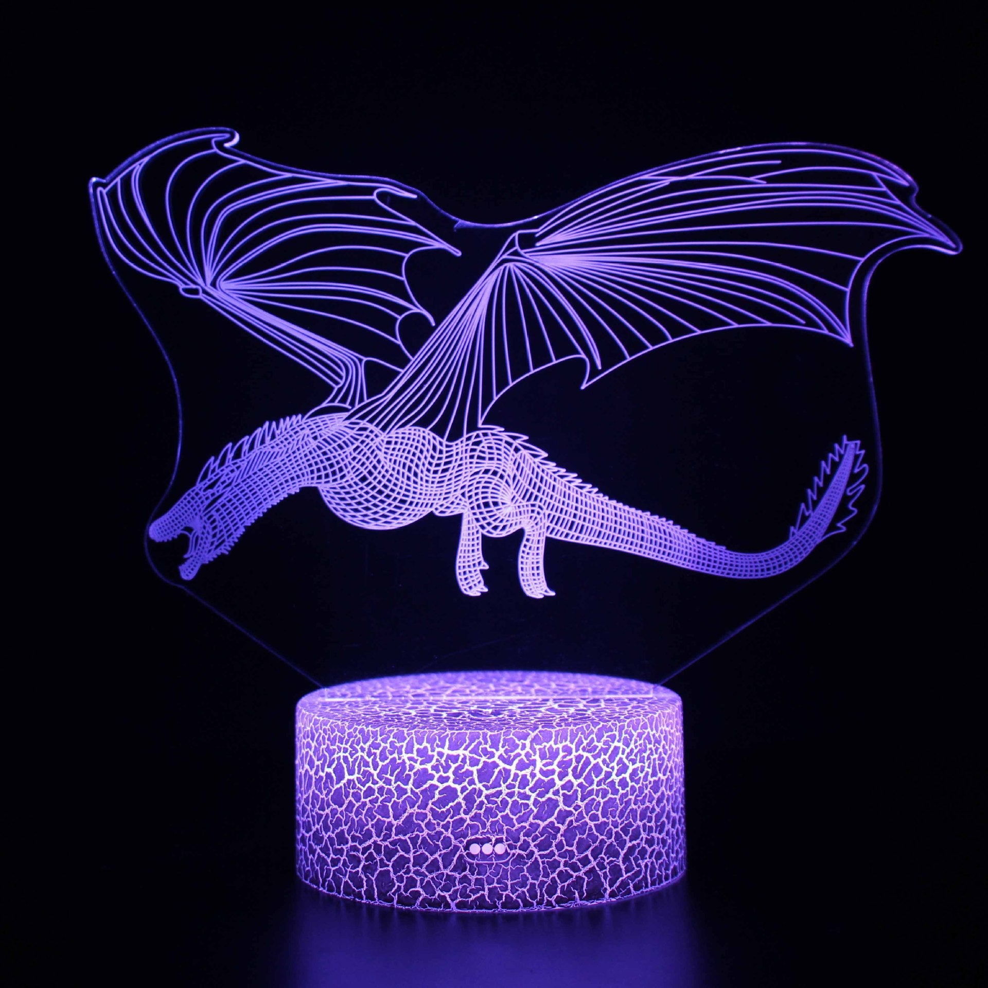 Série de dinosaures veilleuse 3D LED télécommandée tactile colorée
