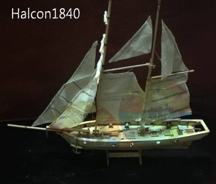 Modèle de Voilier en Bois à Assembler, Bateau à Voiles Classique Occidental DIY
