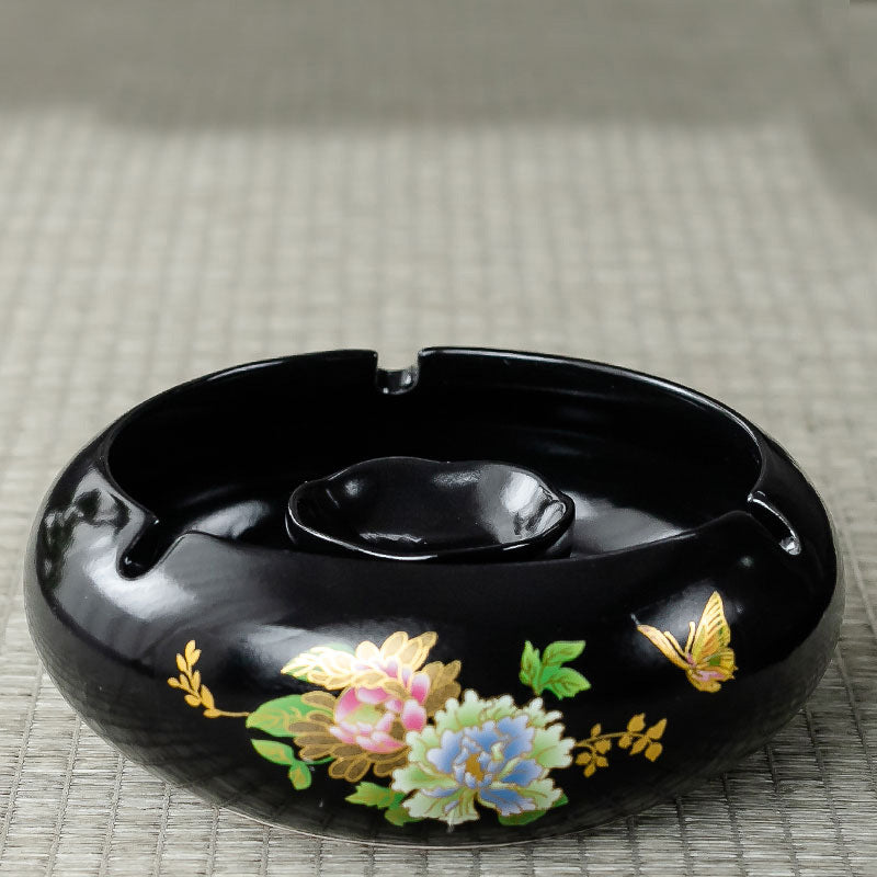 Tidal Current Cover Fly Ash Ceramic Ashtray