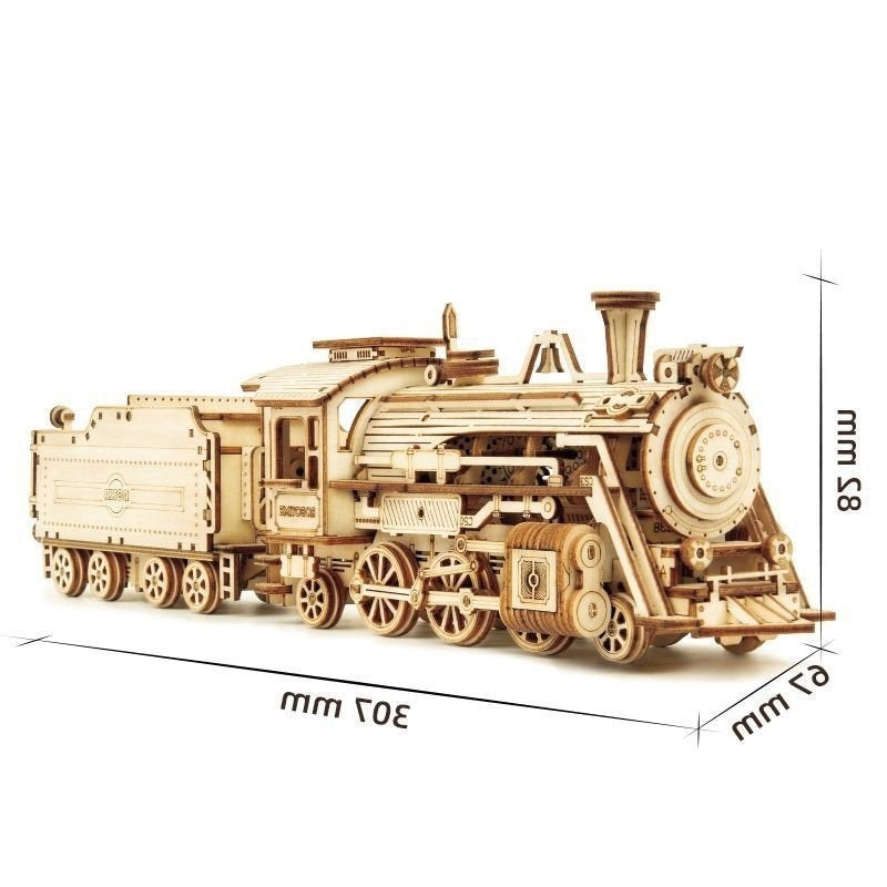 Jouet de décompression en bois à assembler, modèle en trois dimensions