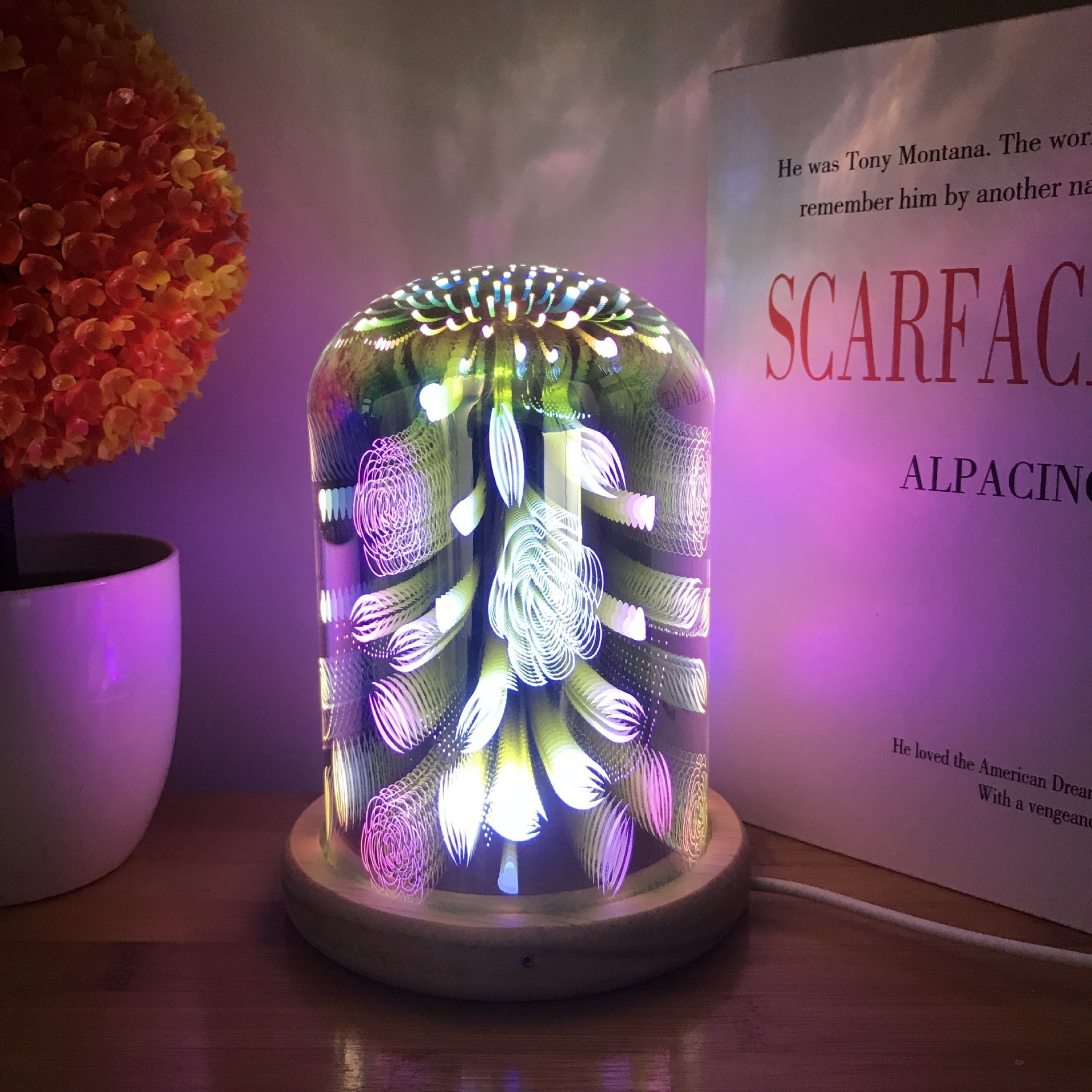 Lampe magique de Noël en verre 3D