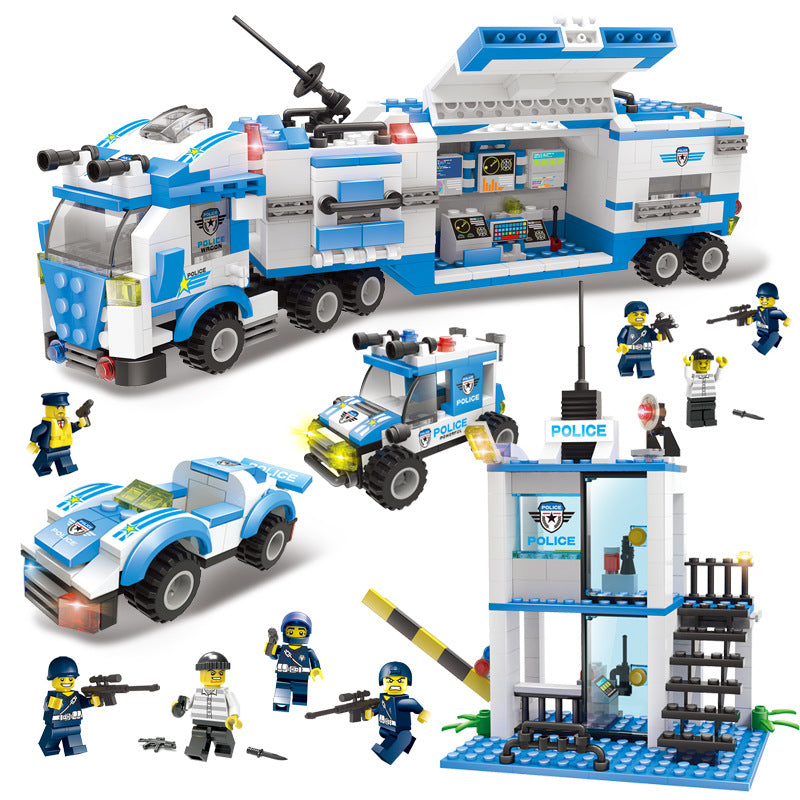 Porte-avions militaire, blocs de construction, jouets DIY pour enfants