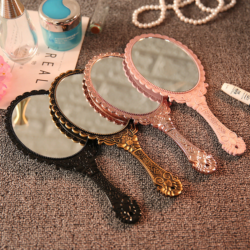 HD Handheld Makeup Mirror Portable Handle