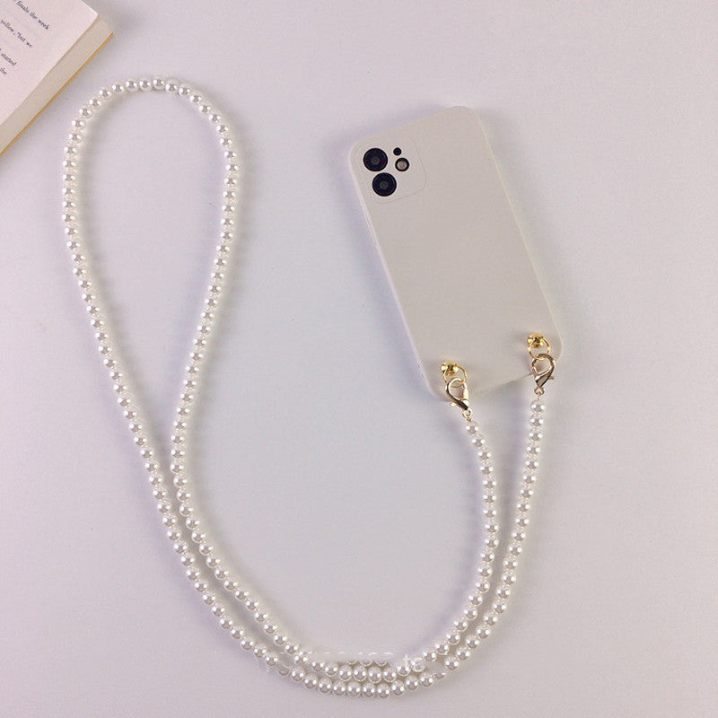 Pearl Chain Crossbody Phone Case