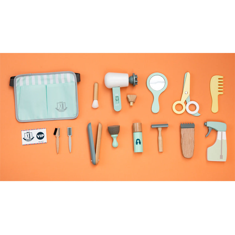 Jouets en bois pour bébé Outils de maquillage